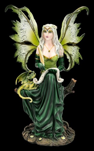 Elfen figur mit drache - mit,