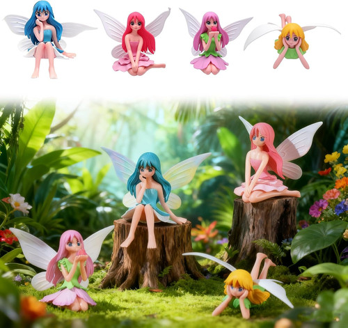 Miniatur feen figuren set - miniatur,