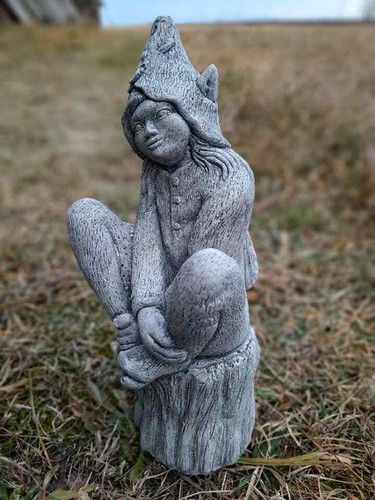 Massive steinfigur fee elfe - steinfigur,