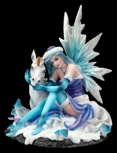 Elfen figur mia mit einhorn - elfen,