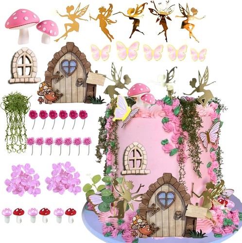 Tortendeko kunststoff 54pcs - tortendeko,